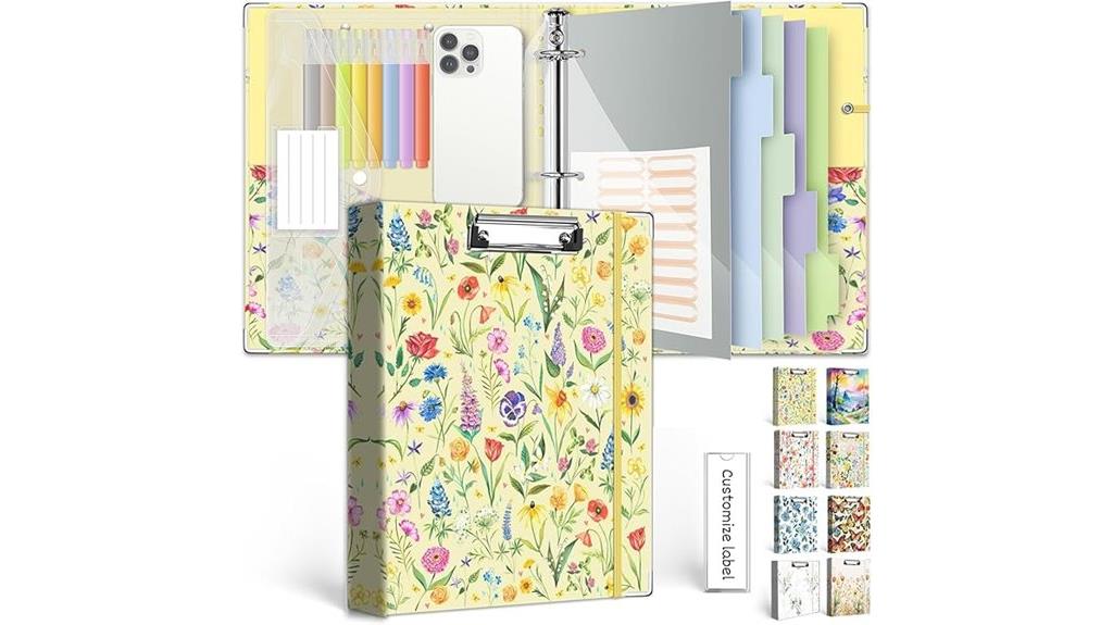 one inch pocket binder