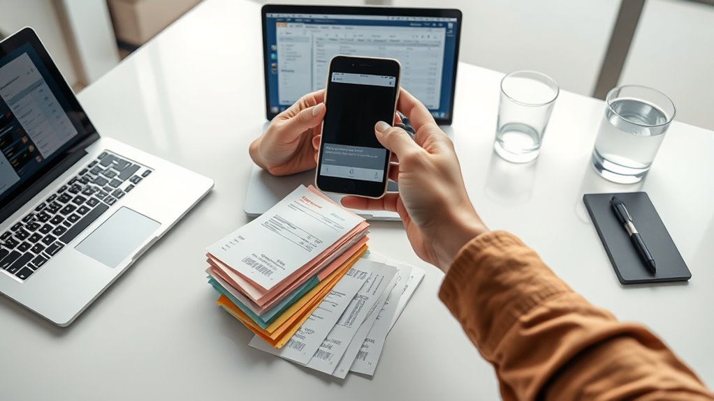 organize and preserve receipts