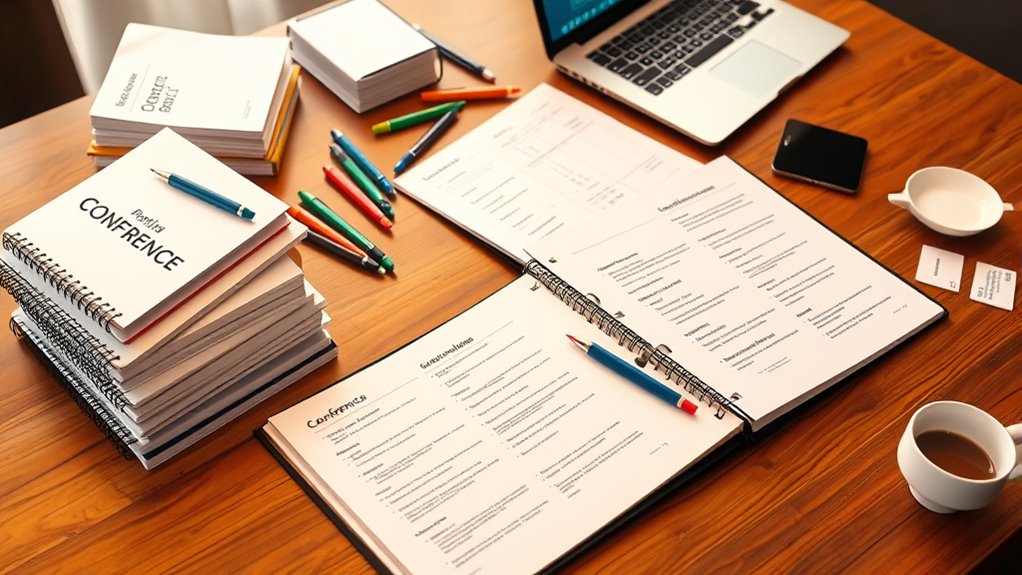 organize digital conference materials