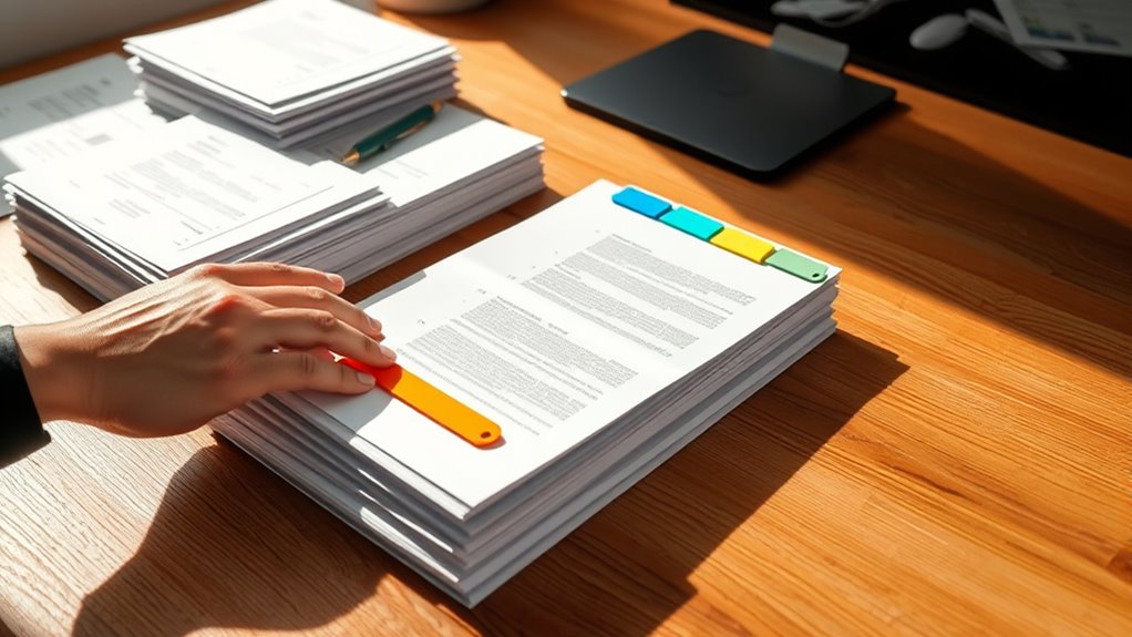 organize documents into categories