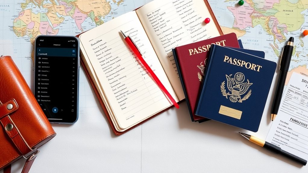 organize emergency contact details