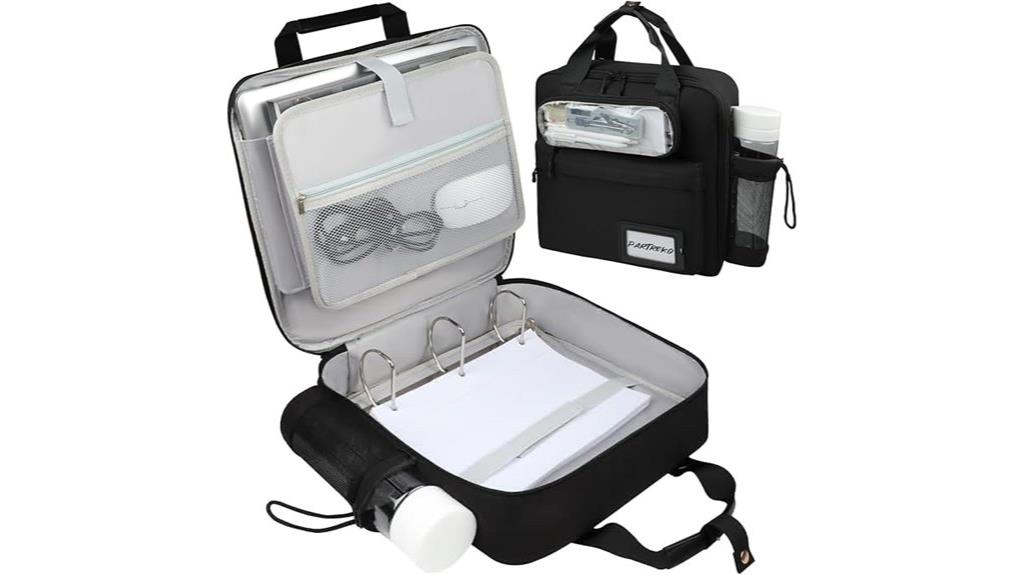 organizer with pen bottle