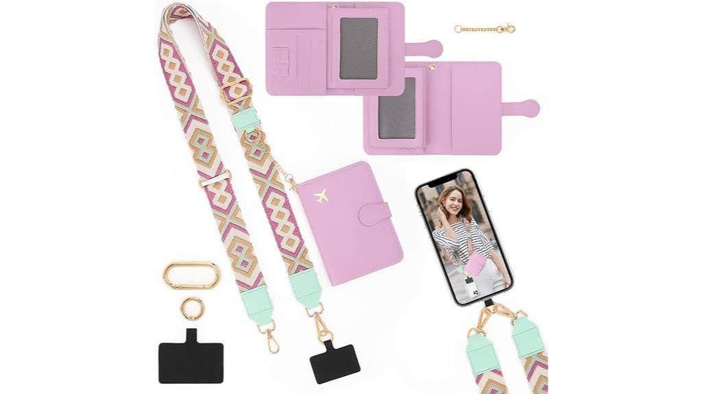 passport holder with phone