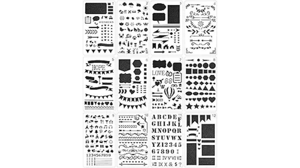 pen journal stencil pack