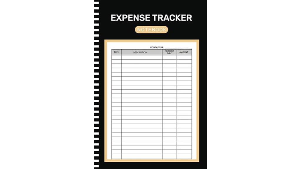 personal expense tracking notebook