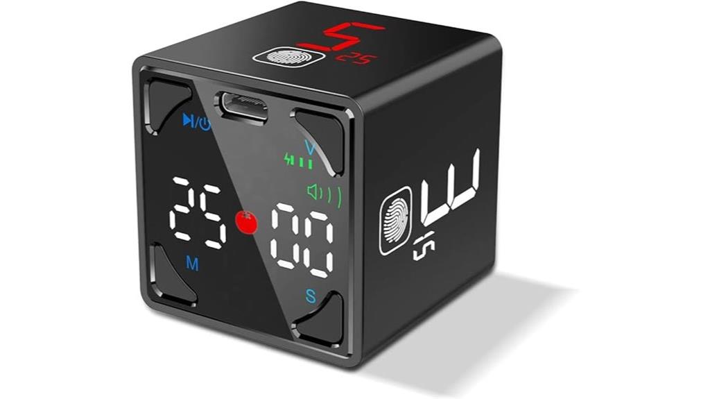 portable focus timer cube