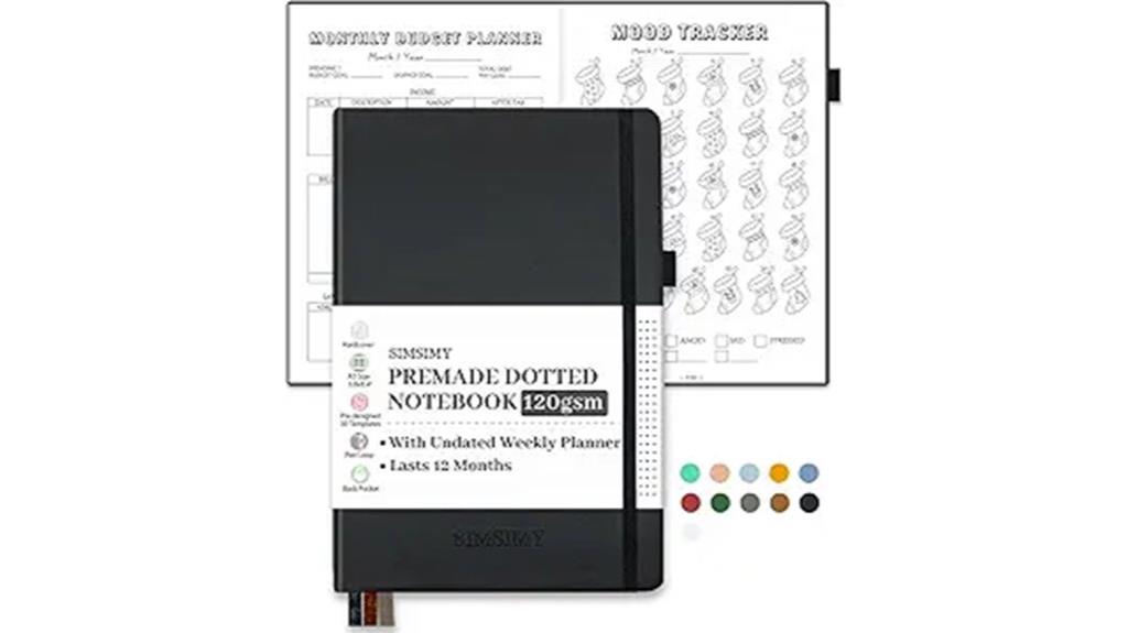 pre made dotted journal templates