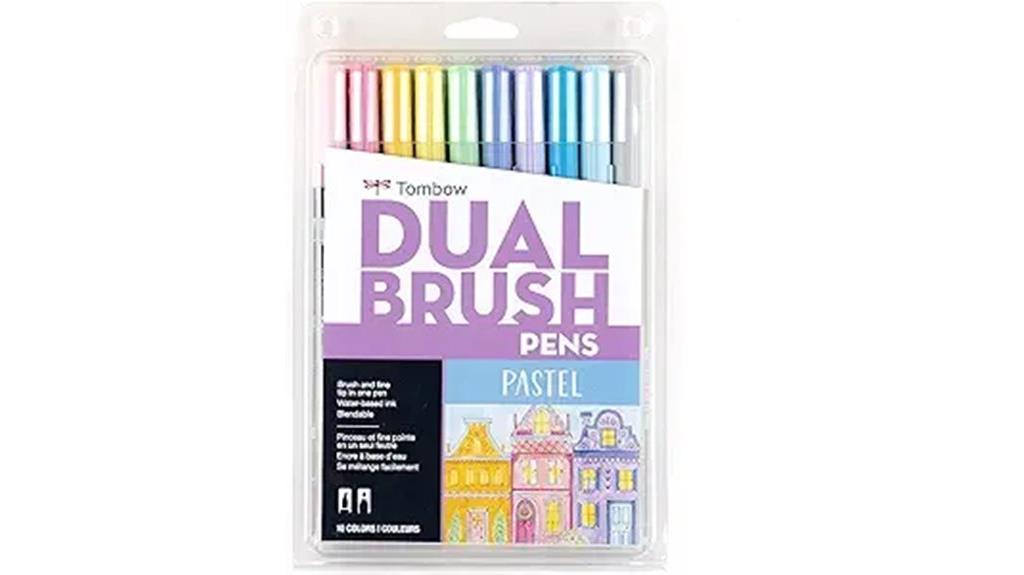 premium 10 pack brush markers