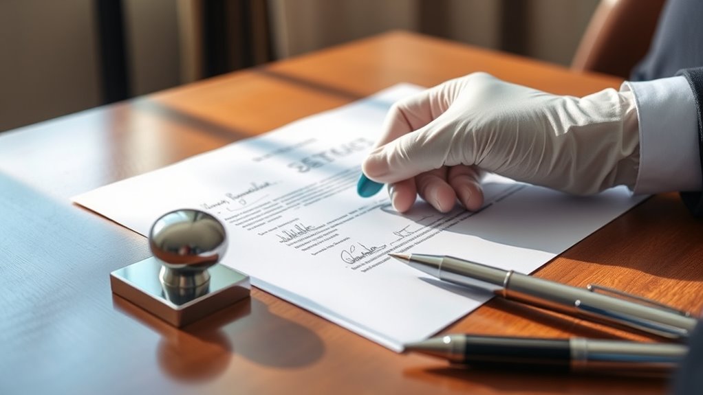 prepare documents and appointments