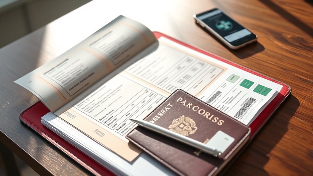 prepare medical documents and insurance