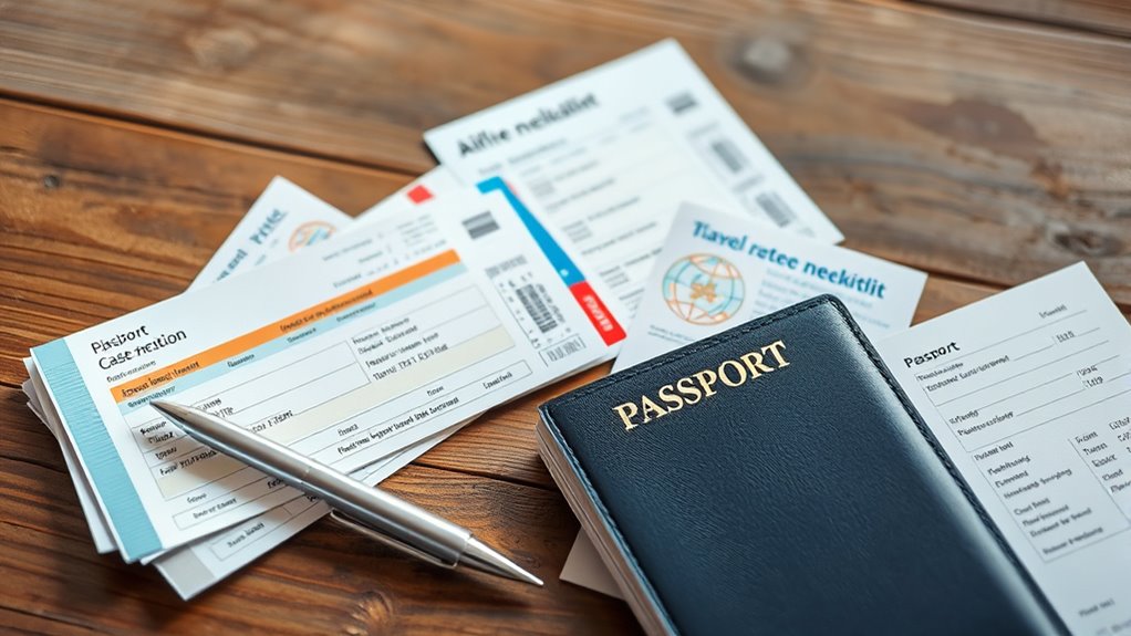 prepare travel documents beforehand