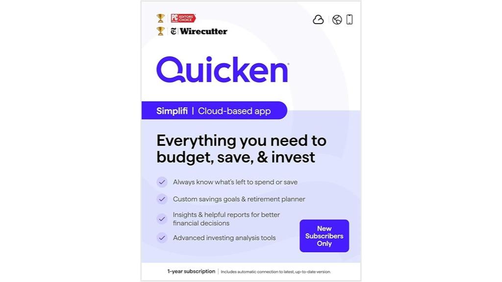 quicken simplifi subscription service