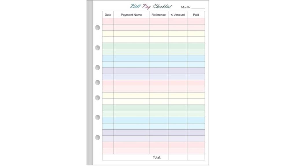 refill paper for binders
