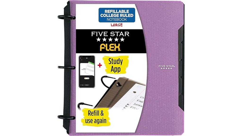 refillable notebook with accessories