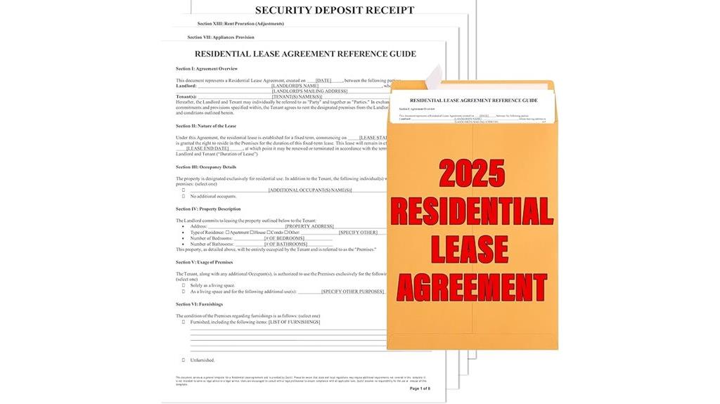 residential lease agreement forms