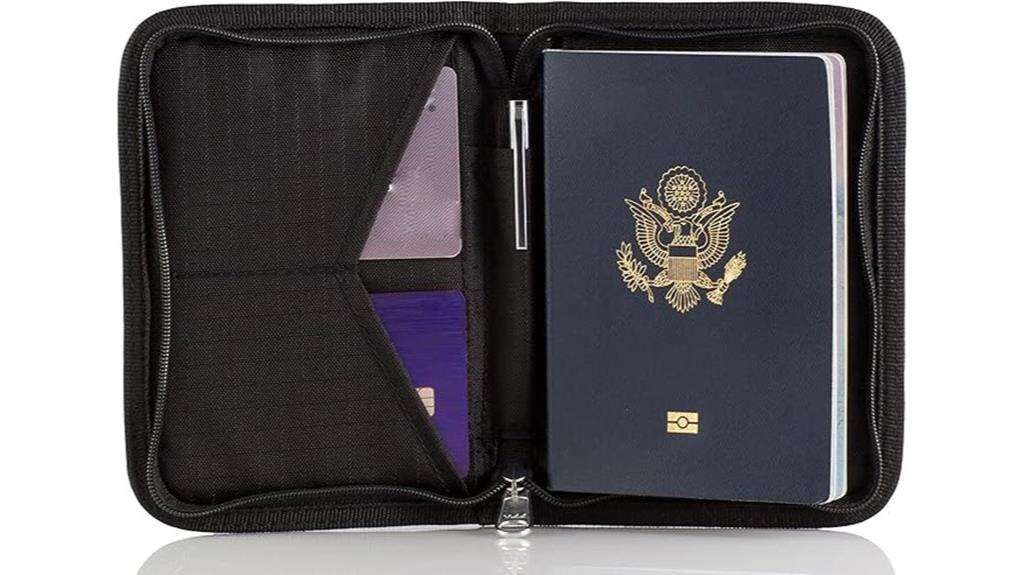rfid blocking travel passport wallet