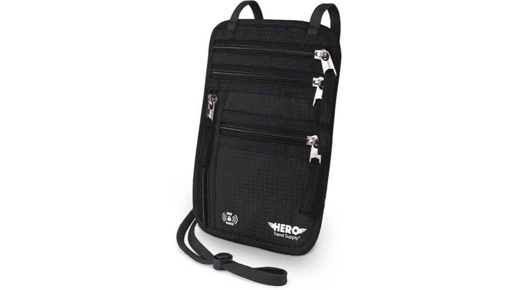 rfid passport neck wallet