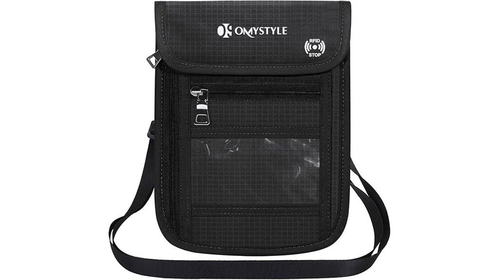 rfid passport neck wallet