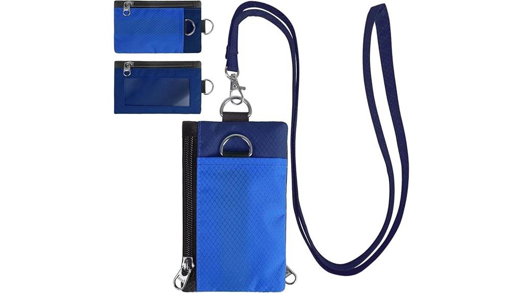 rfid wallet with lanyard