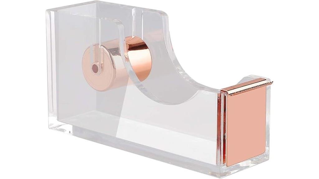 rose gold acrylic dispenser