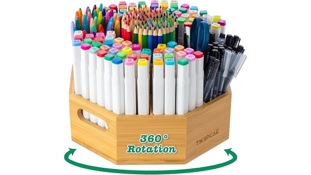 rotating pencil organizer storage