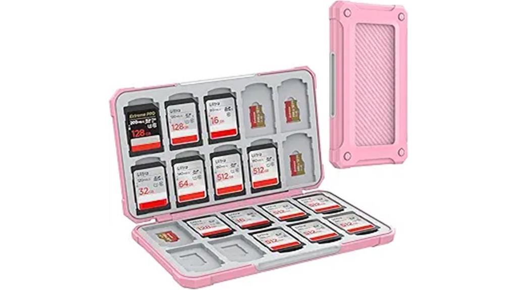 sd tf card storage case