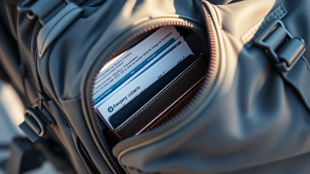 secure and safeguard travel papers