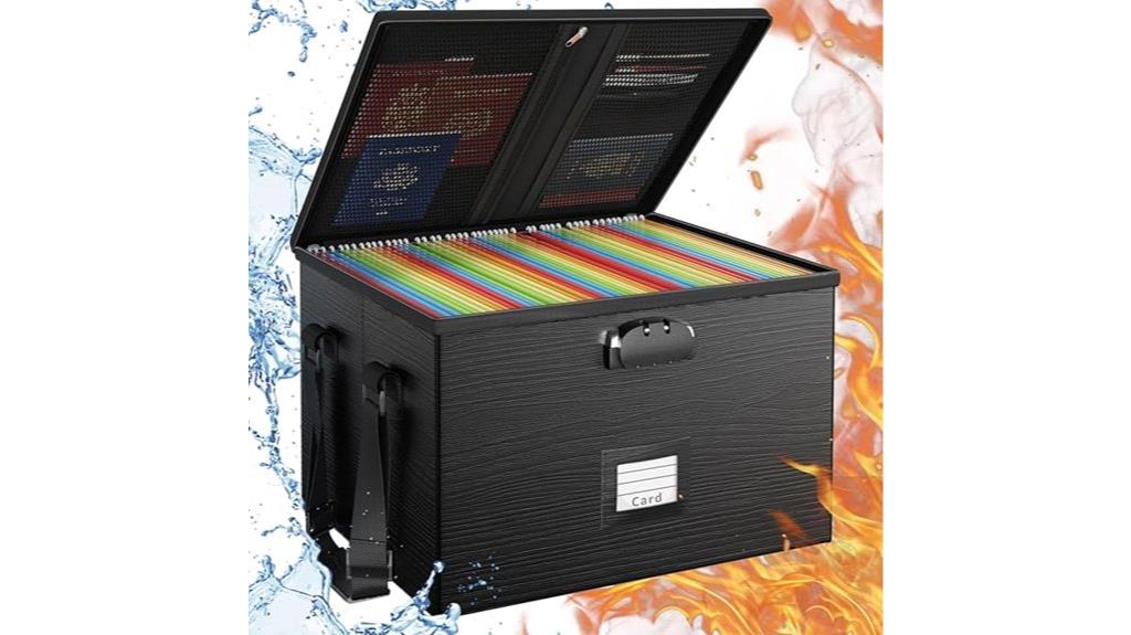 secure fireproof box