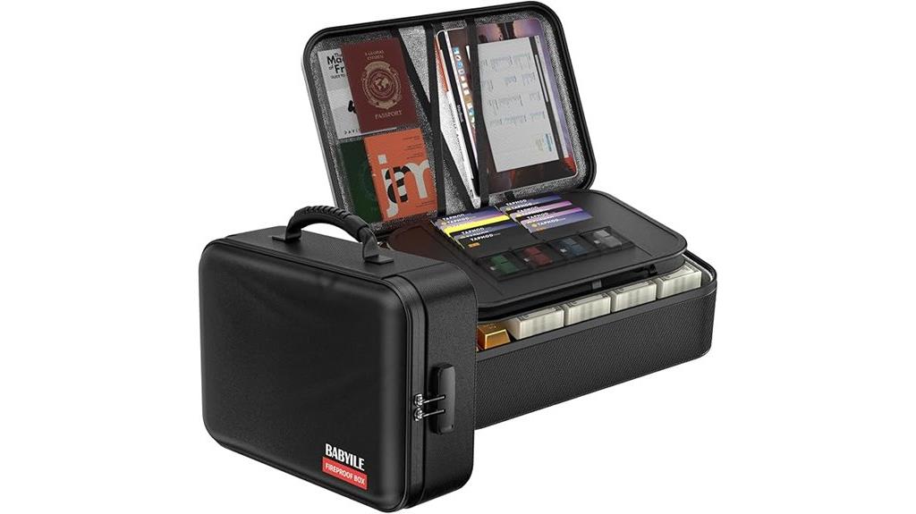 secure fireproof lockbox