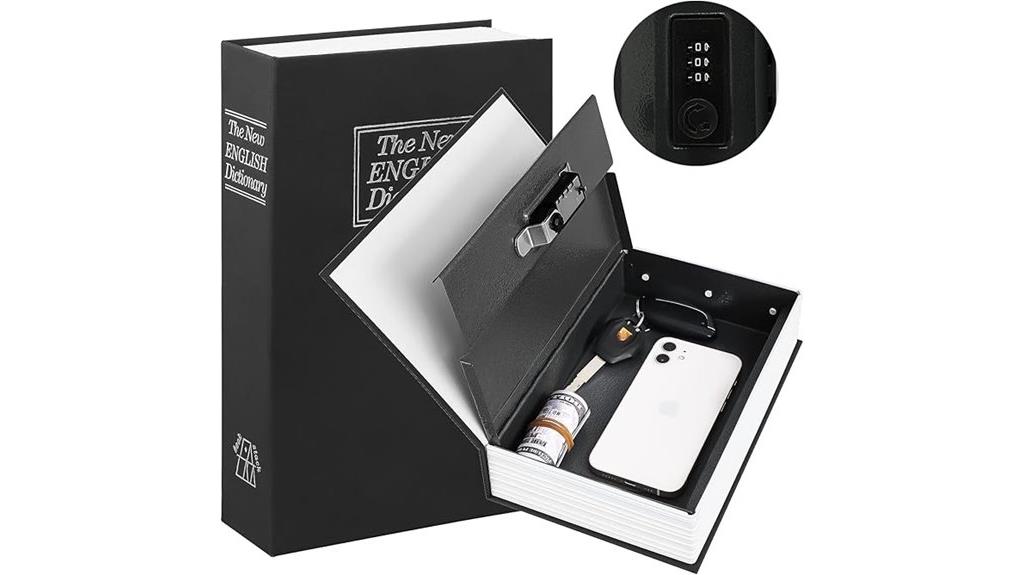 secure locking book safe