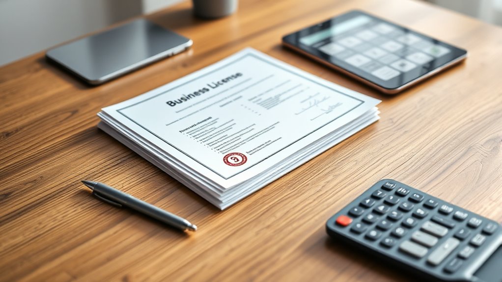 secure necessary business permits