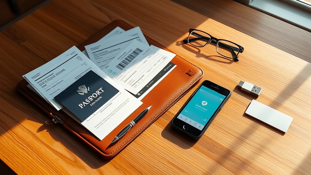 secure travel document sharing