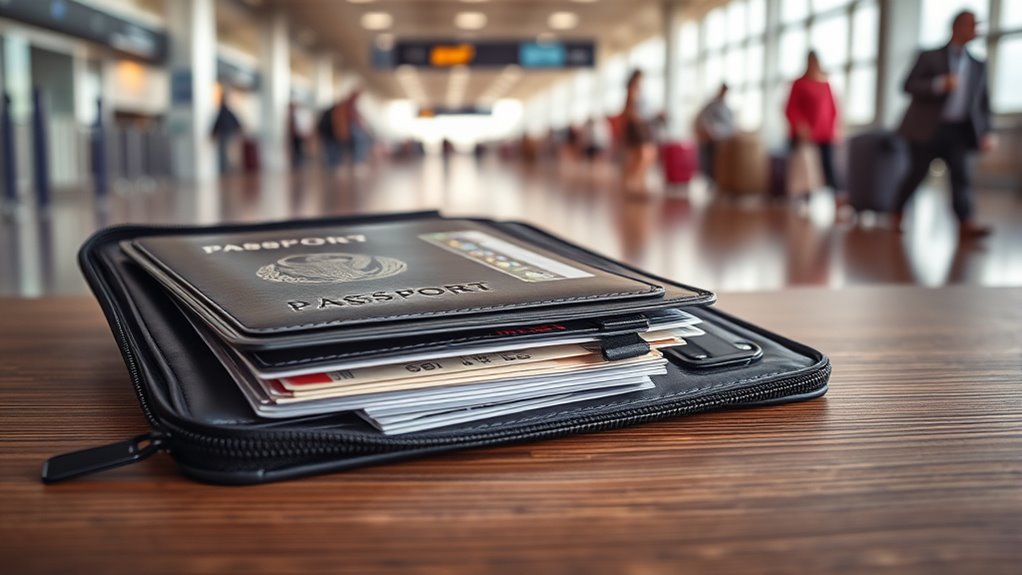 secure travel document storage