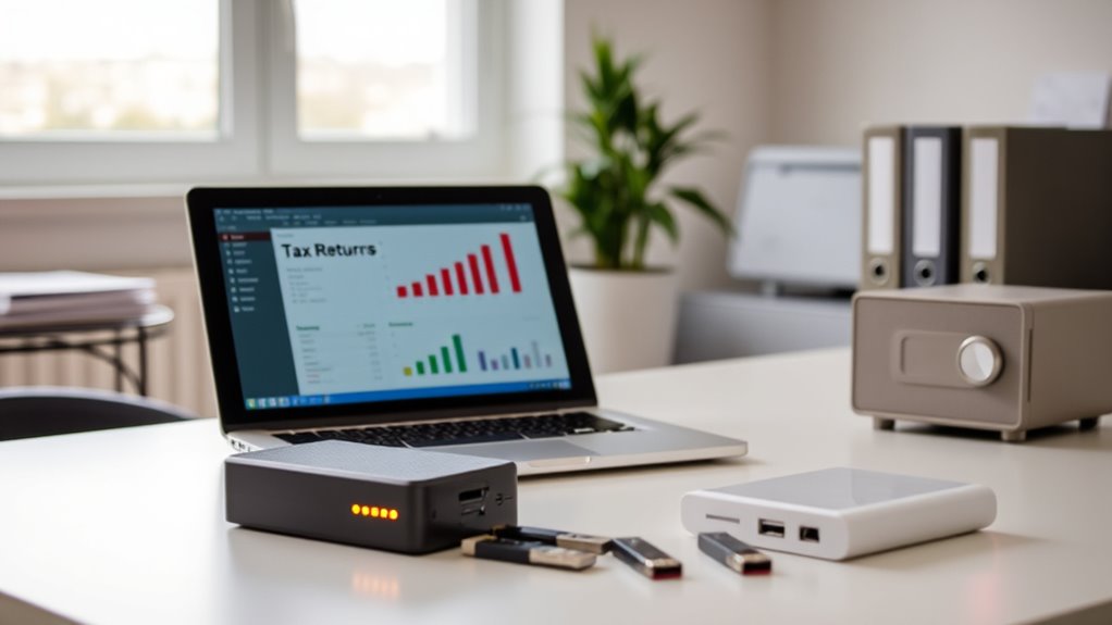 securely save electronic files