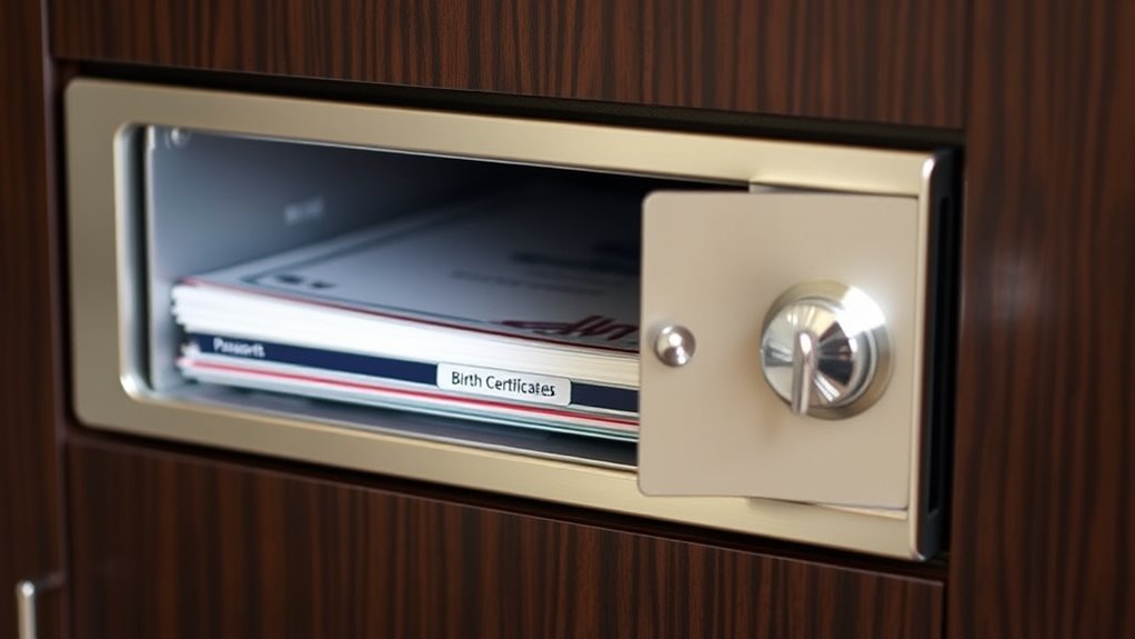 securely store sensitive documents