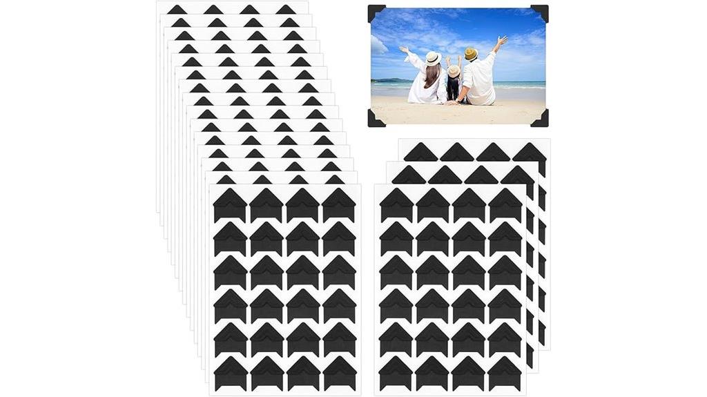 self adhesive photo corners