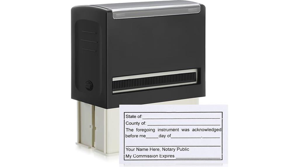 self inking acknowledgement stamp