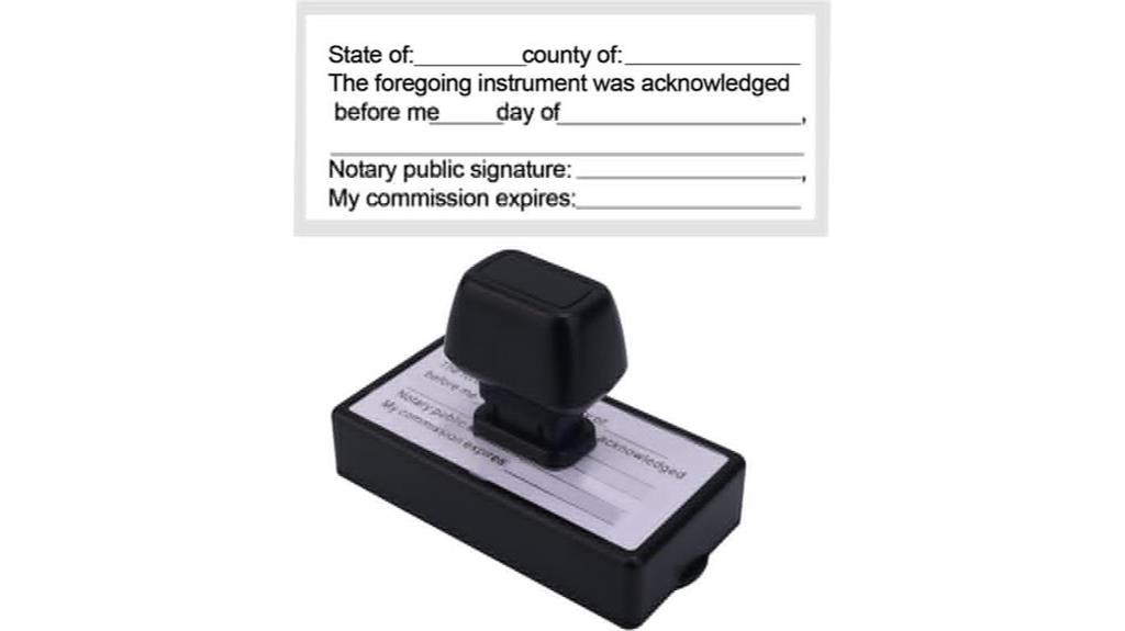 self inking stamp dimensions