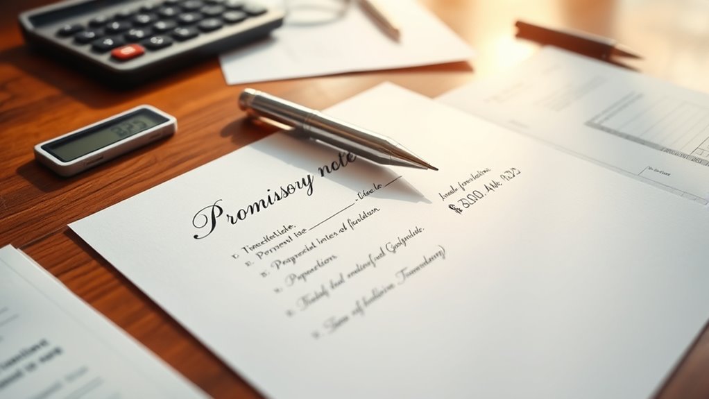 set interest and payment terms