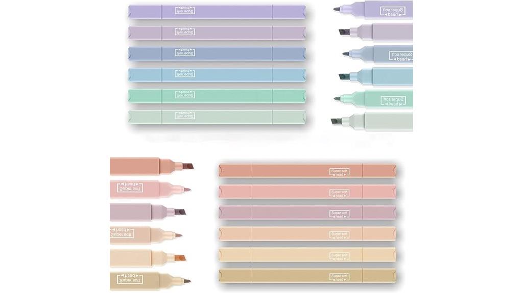 set of 12 stylish highlighters