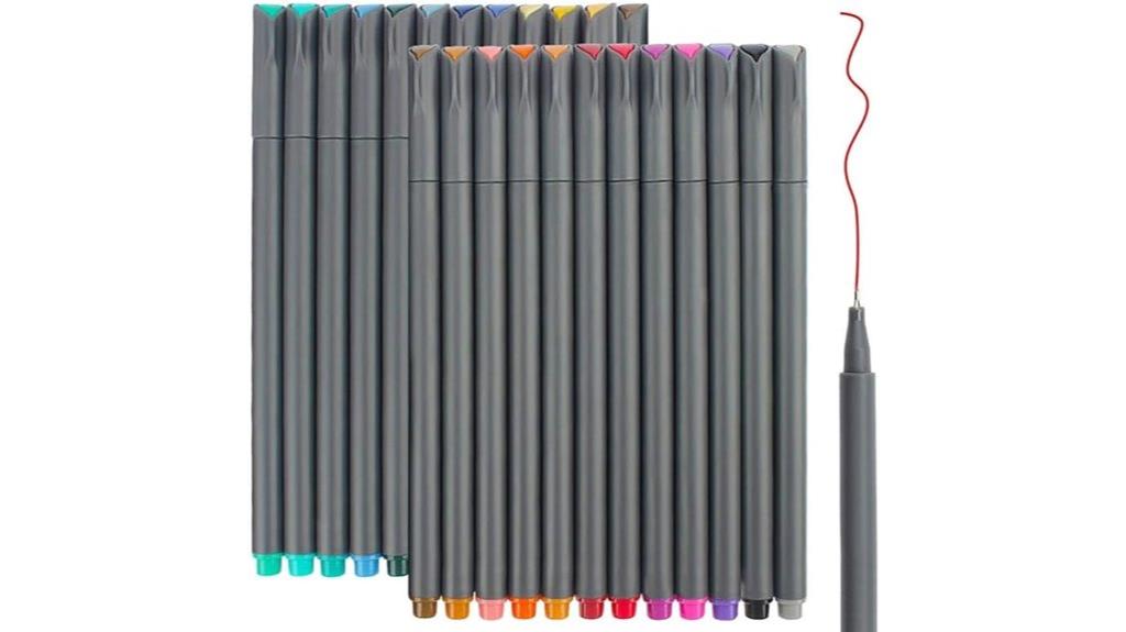set of 24 fineliner pens
