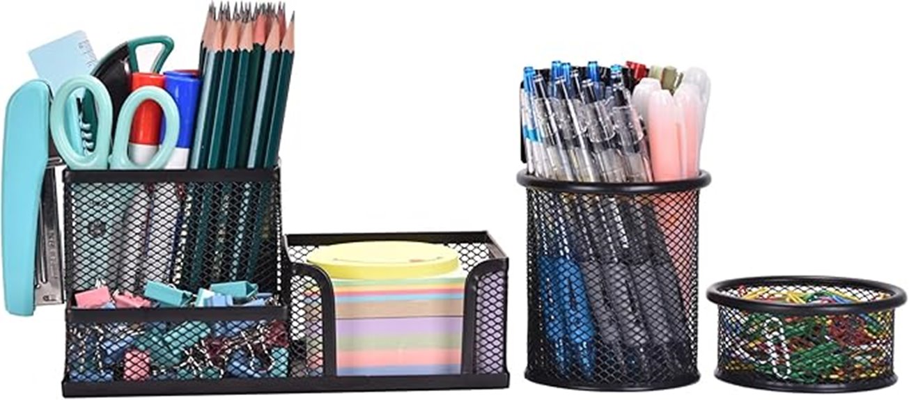 set of 3 mesh organizers