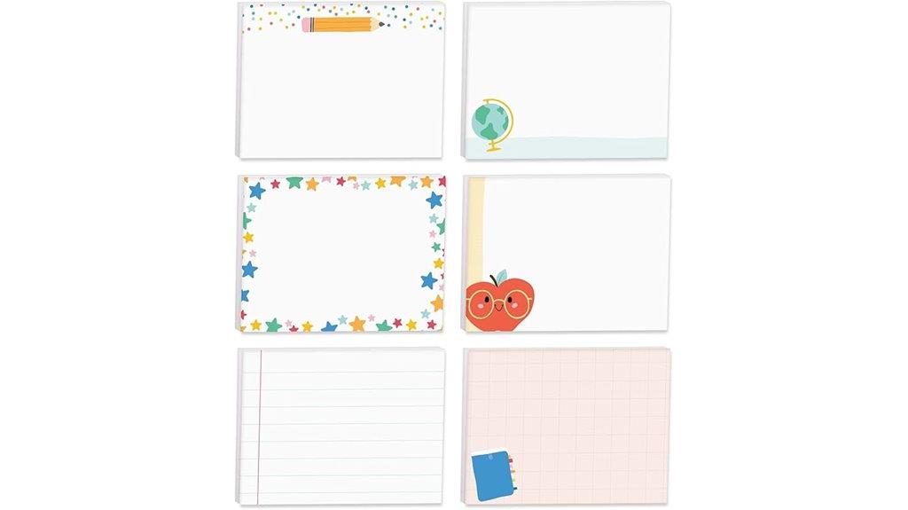 set of six teacher icons