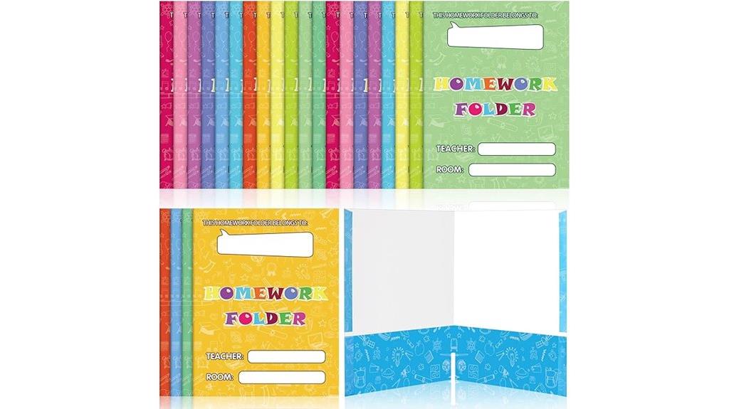 set of twenty four folders