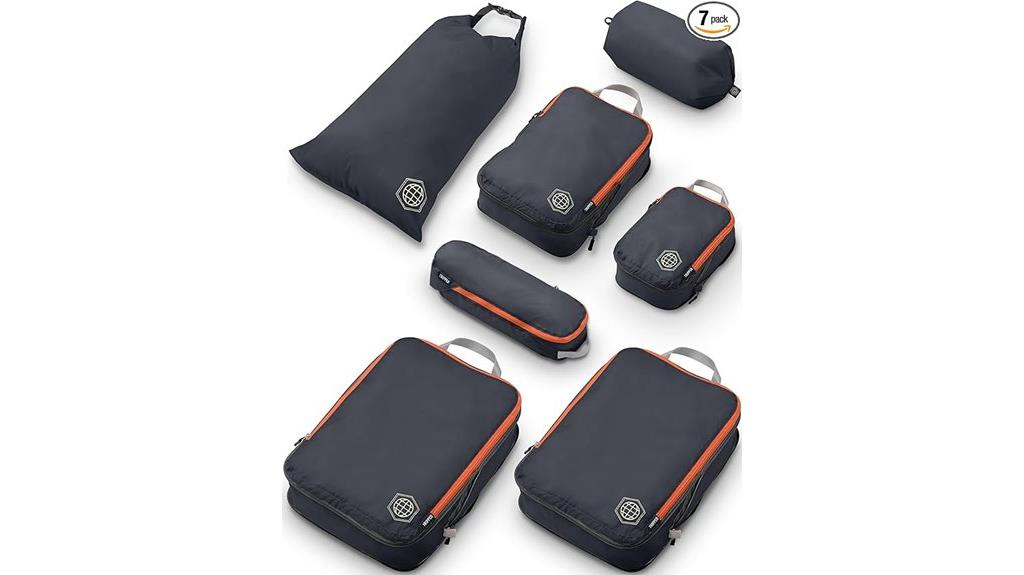 seven piece travel compression set