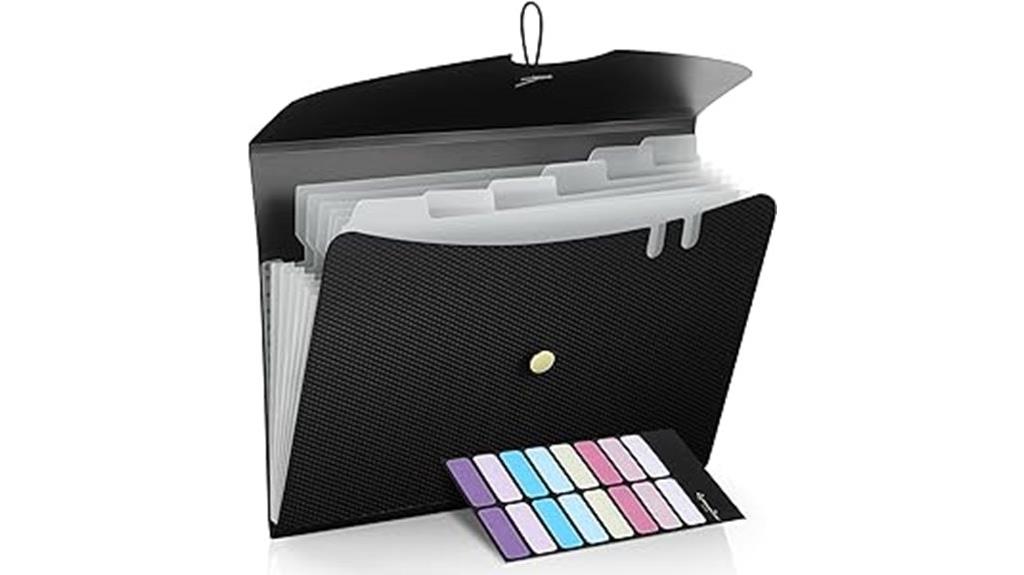 seven pocket file folder