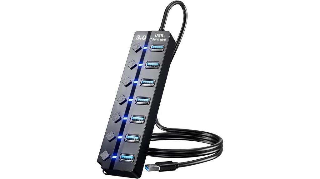 seven port usb splitter