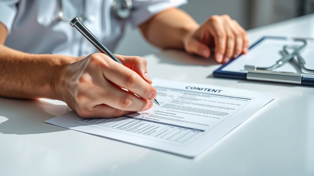 sign consent for medical procedures