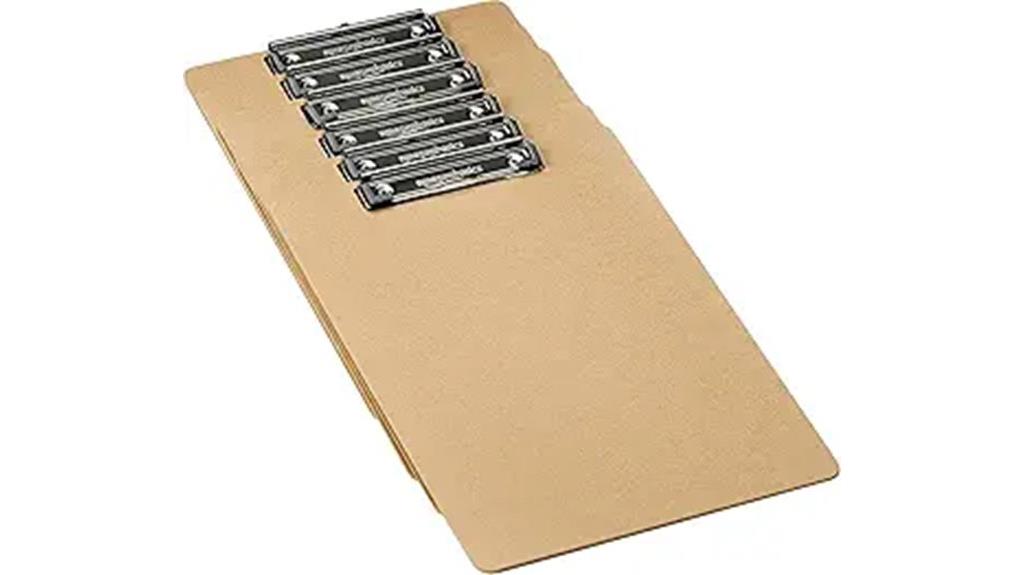 six pack brown clipboards