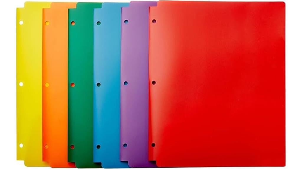 six pack plastic folders